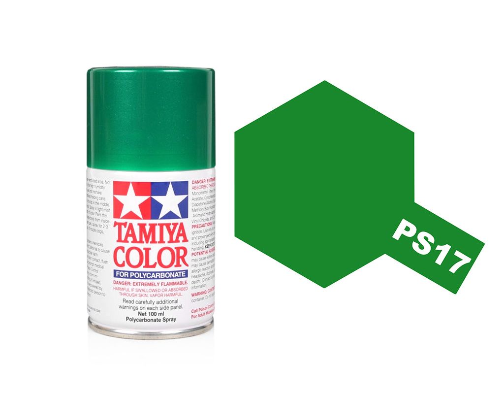 Tamiya Polycarbonate Spray Paint (100ml) - Metallic Green