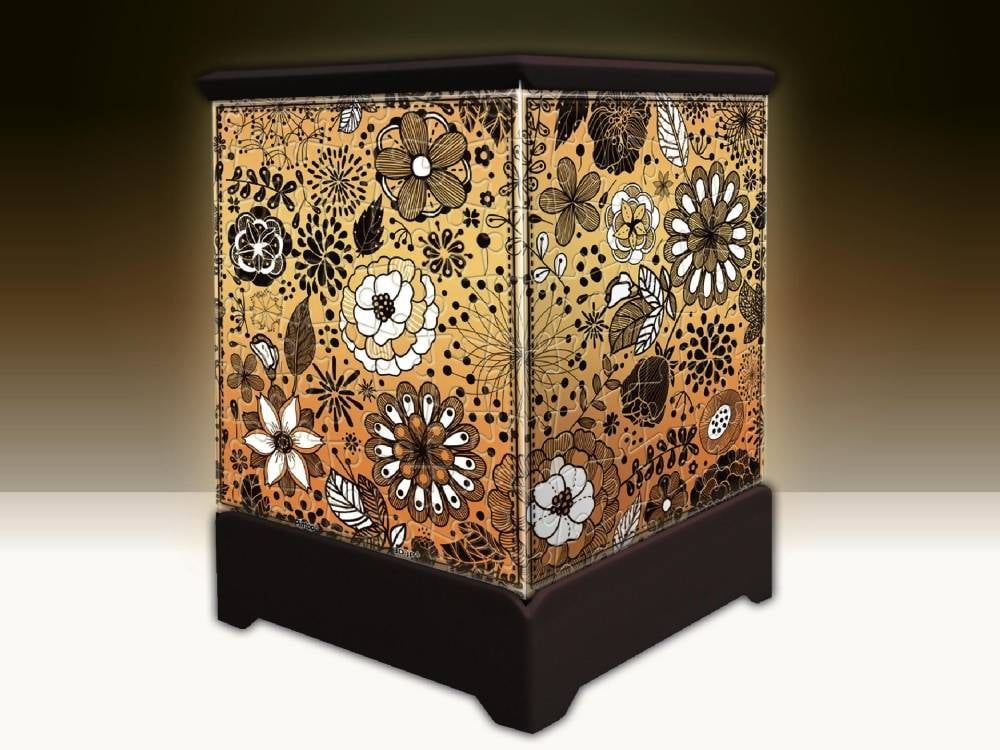 3D Jigsaw Working Lantern Floral Design