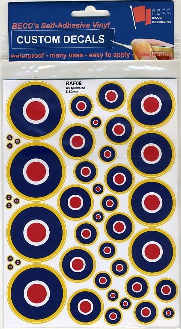RAF Roundels for Dark Surfaces (Type C1)