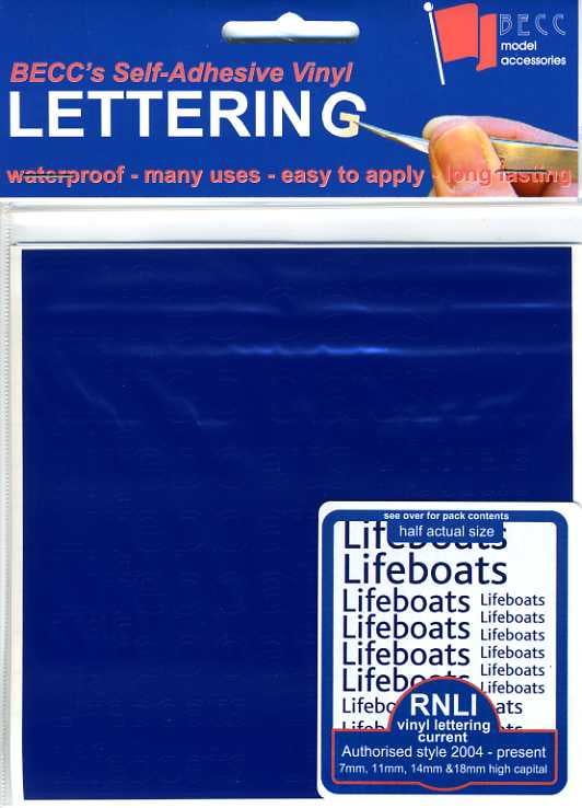 RNLI Current Style Lettering Set