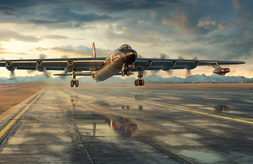 Roden 1/144 USAF Convair NB-36H Crusader Model Kit