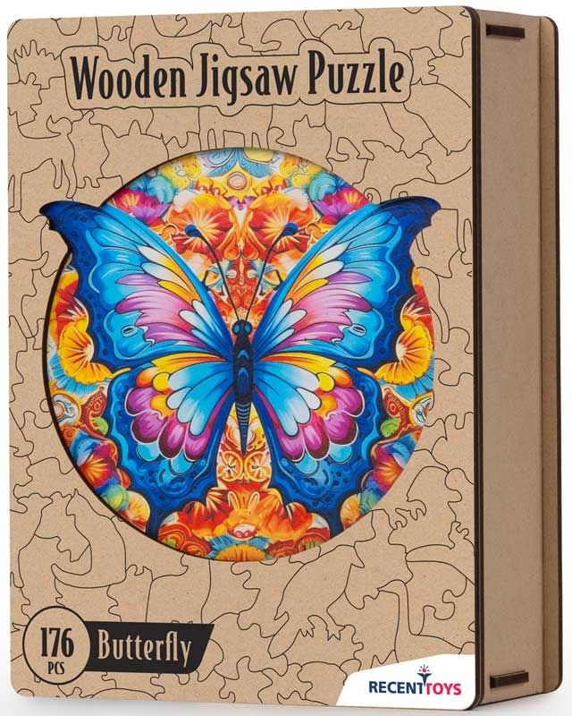 Recent Toys Butterfly Wooden Jigsaw Puzzle