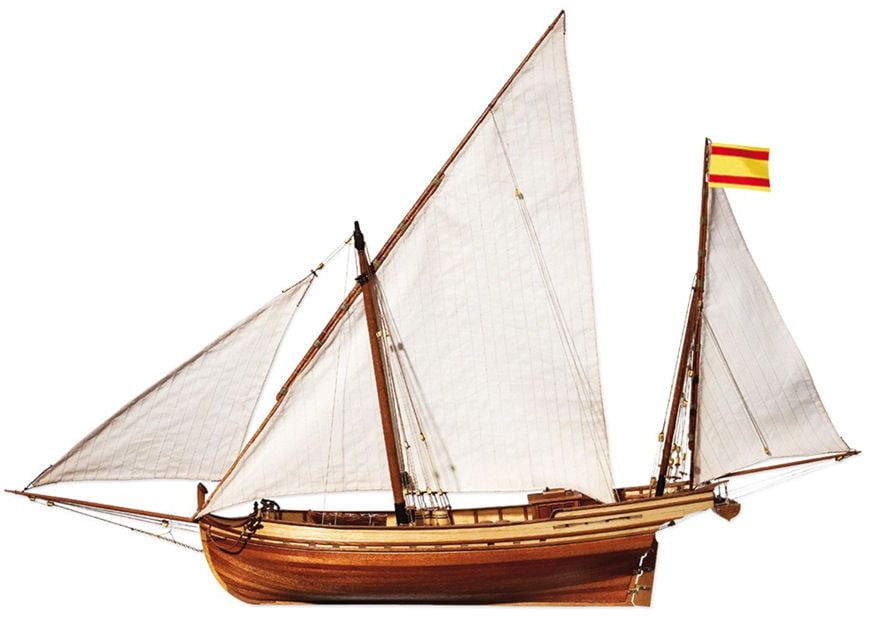 OcCre 1/70 Scale Felucca San Juan Sail Boat Model Kit