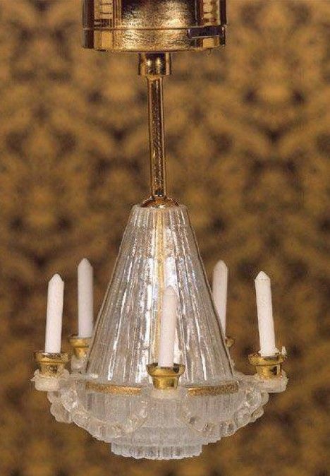 Chandelier Light 6V Battery-Powered for 12th Scale Dolls House