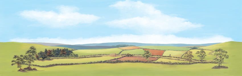 Peco Country Landscape Backscene