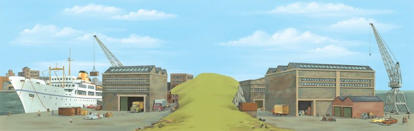 Peco Dock Extensions Backscene