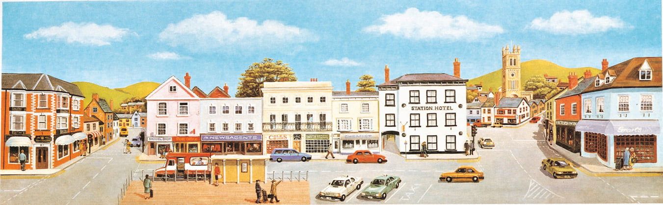 Peco Market Town Centre Backscene