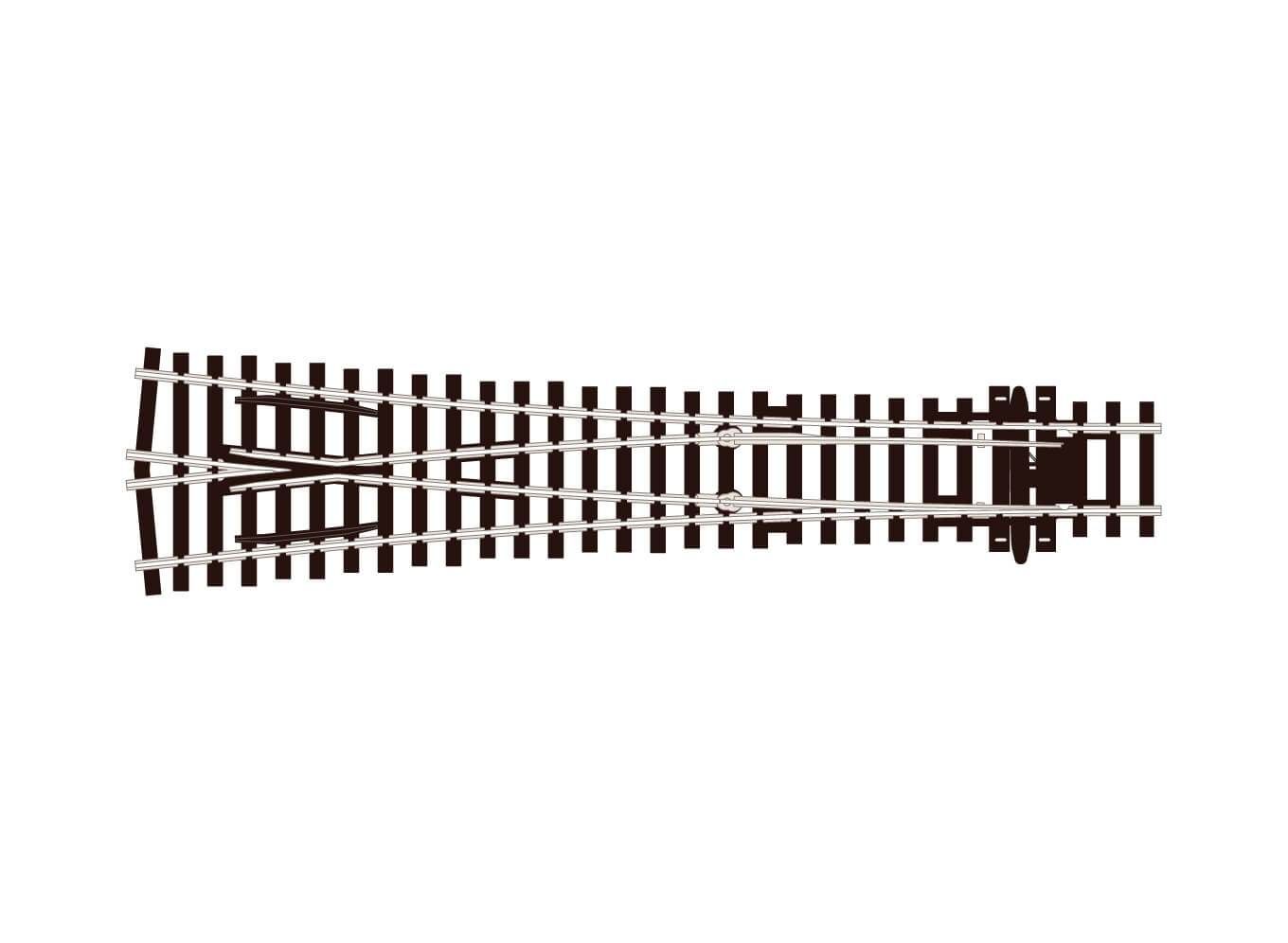 Peco Y Turnout Large Radius Track OO Gauge