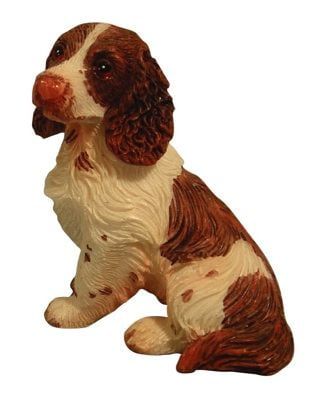 Sitting Springer Spaniel for 12th Scale Dolls House