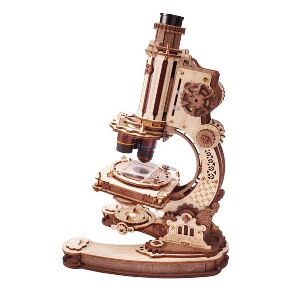 ROKR Microscope Wooden Model Kit