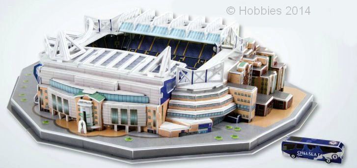 3D Chelsea Football Club Stamford Bridge Stadium Model Kit