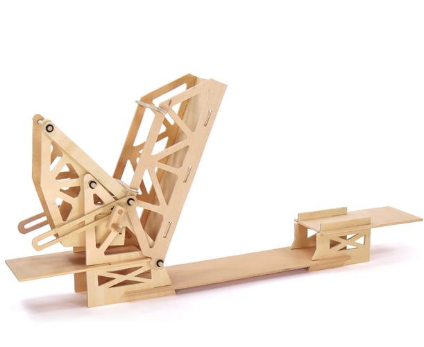 Pathfinders Strauss Bascule Bridge Educational Wood Kit