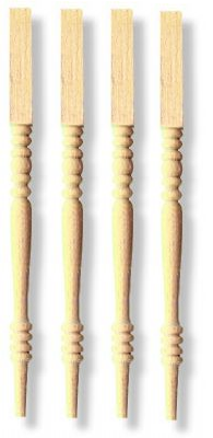 Table Legs x 4 for 12th Scale Dolls House