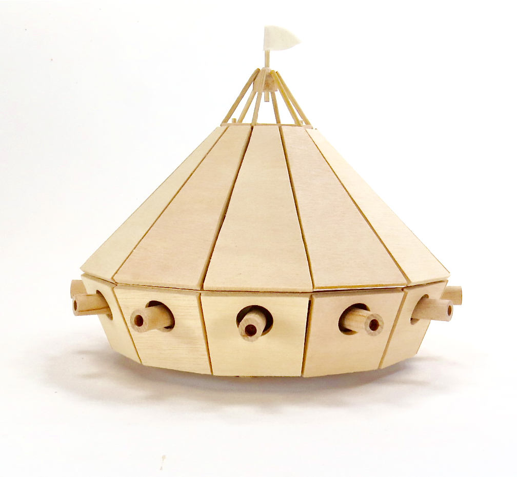 Pathfinders Leonardo da Vinci Tank Working Wood Model Kit