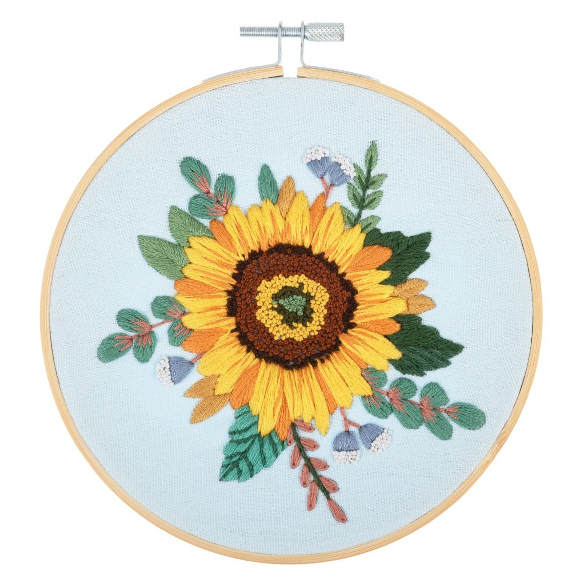 Trimits Sunflower Embroidery Hoop Kit