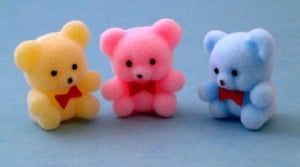 Teddies x 3 for 12th Scale Dolls House