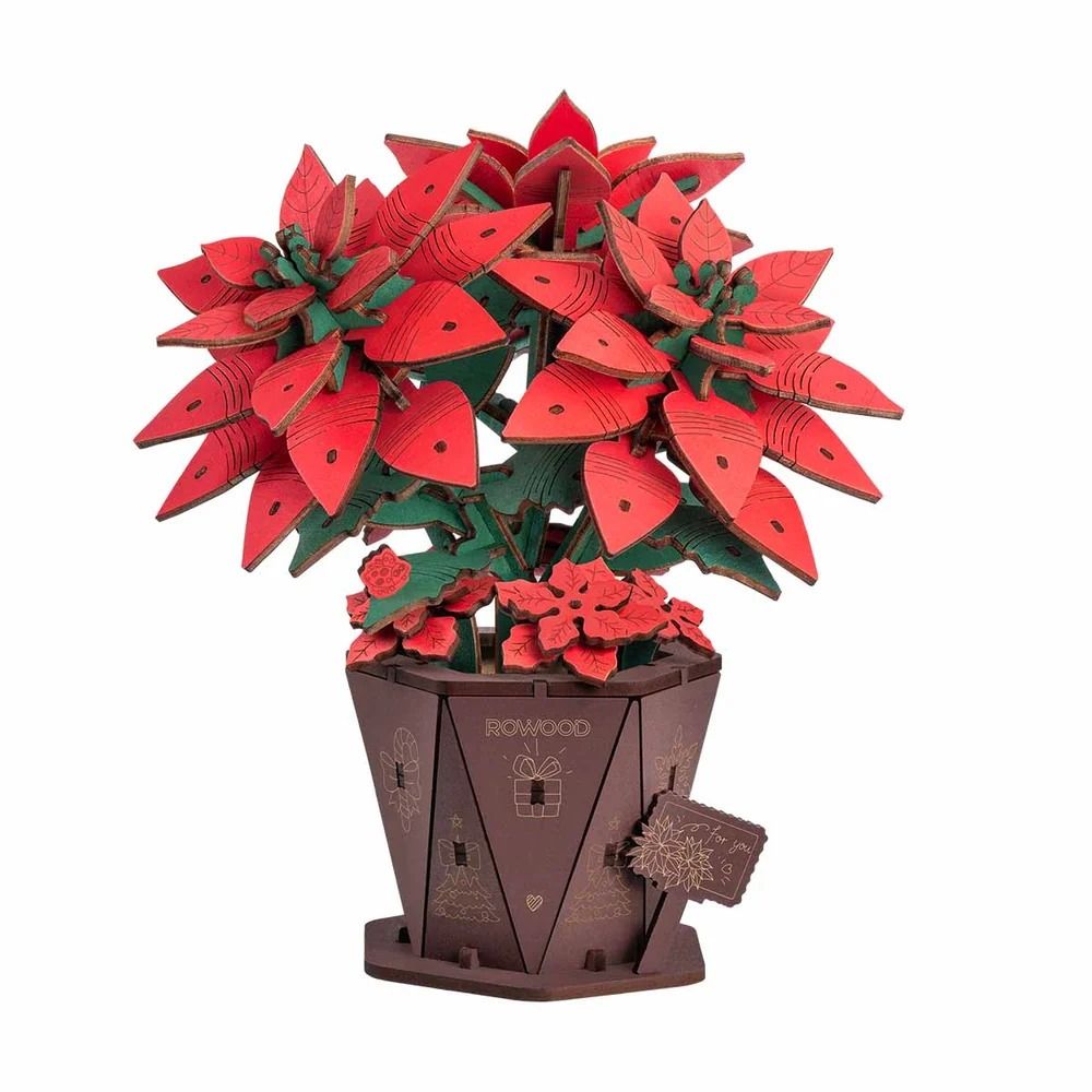 Rowood Poinsettia Wooden Model Kit