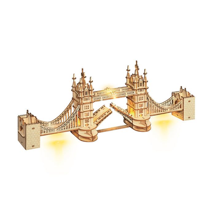 Rolife Tower Bridge With Lights Wooden Model Kit
