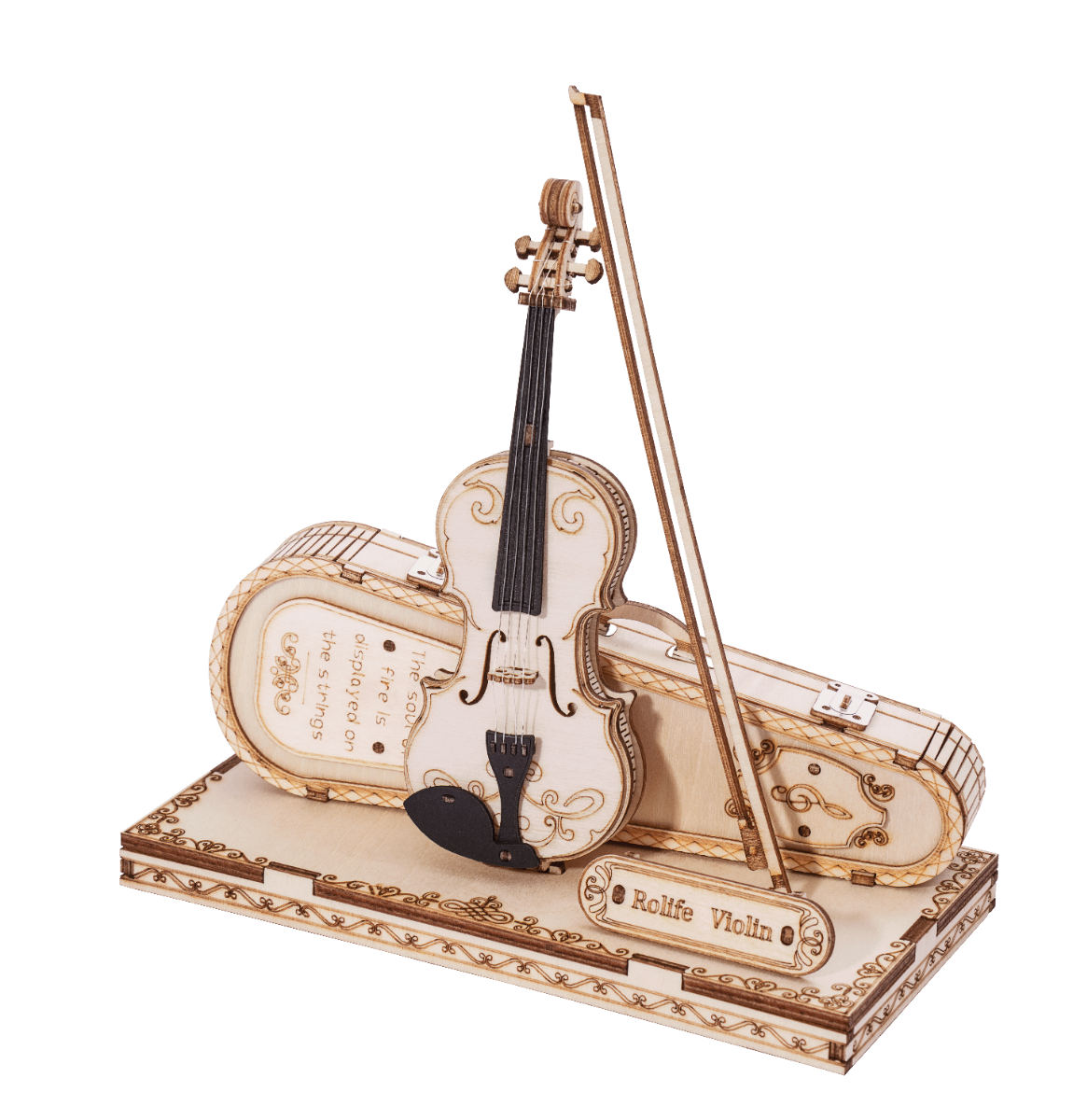 ROKR Violin Capriccio Wooden Model Kit