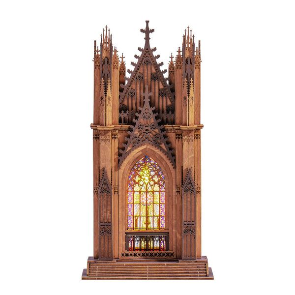 Rolife Twin-Tower Cathedral Wooden Model Kit