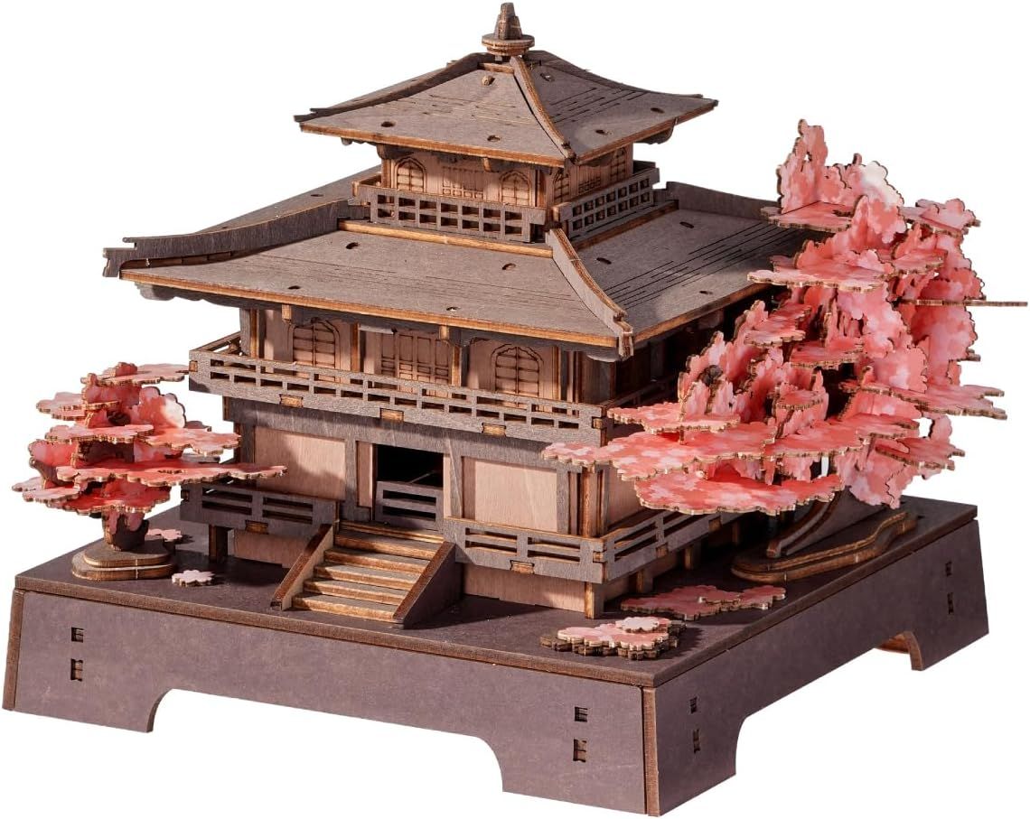 Rolife Sakura Pavilion Wooden Model Kit