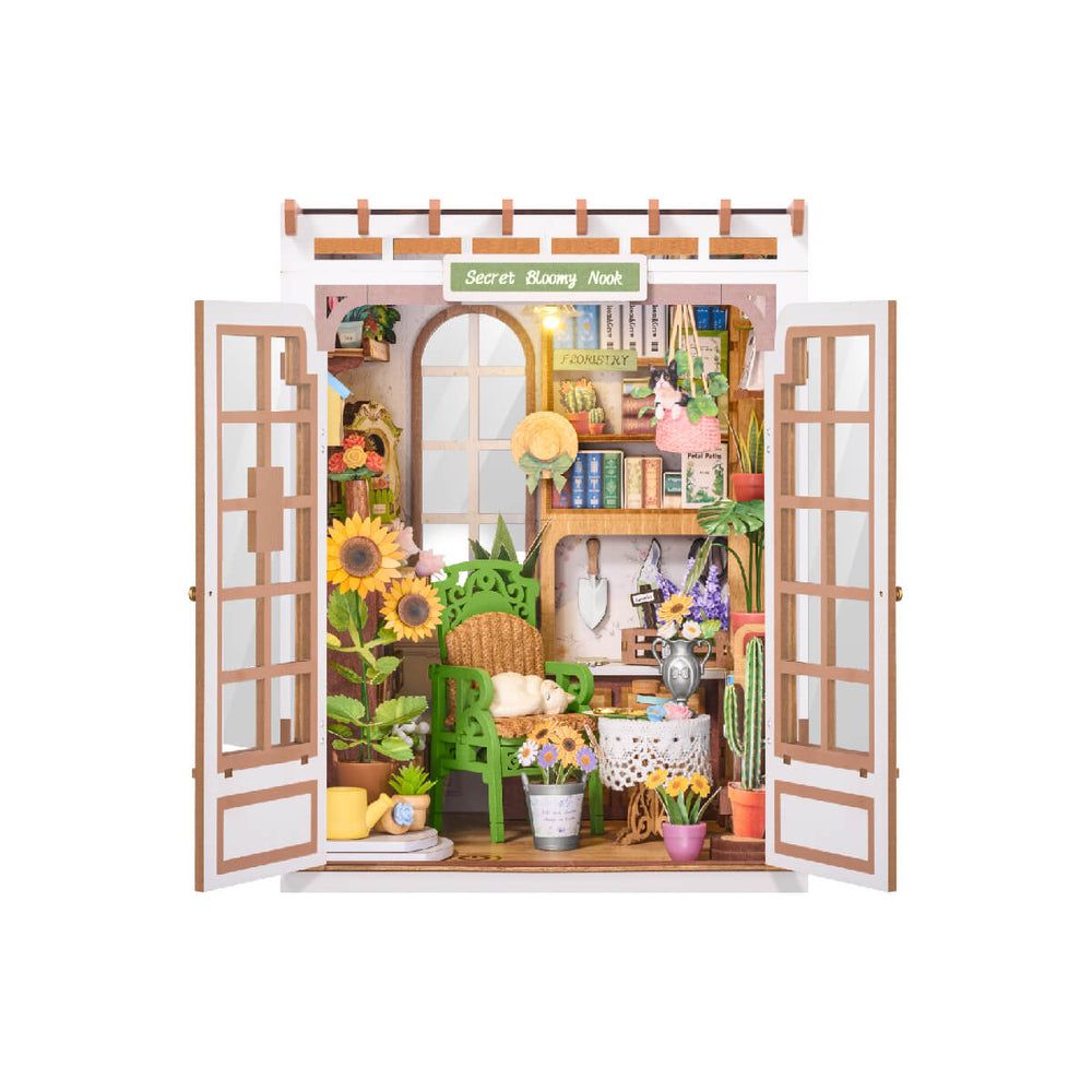 Rolife Secret Bloomy Nook 3D Wooden DIY Miniature House Book Nook