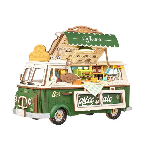 Rolife Leo's Coffee Truck Wooden Model Kit