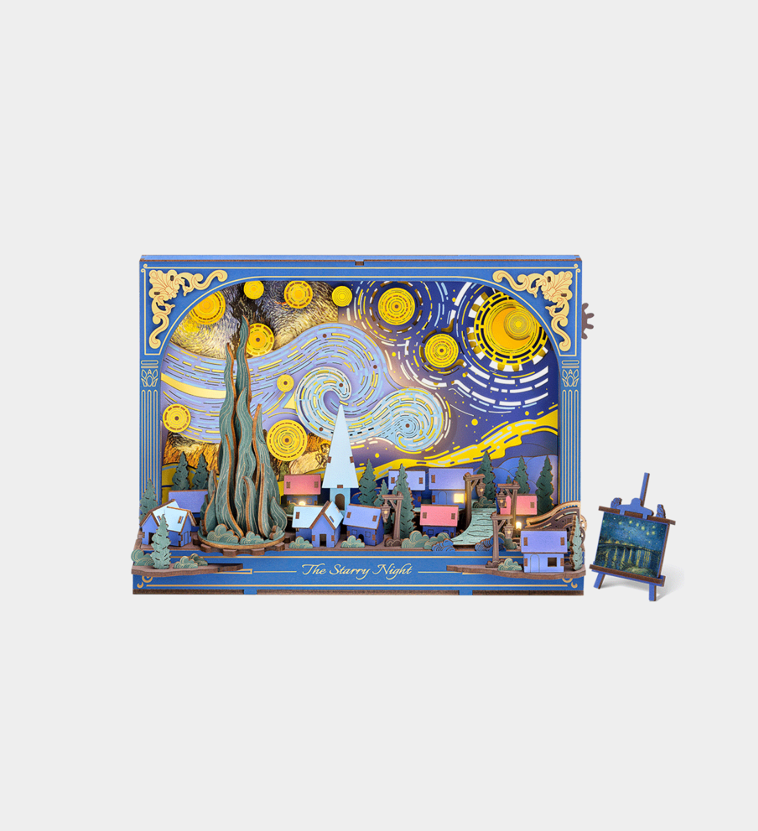 Rowood The Starry Night Wall Art Wooden Model Kit