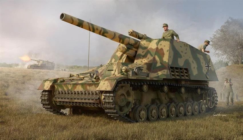 Trumpeter 1/16 Scale German SdKfz 165 Hummel Self-Propelled Howitzer Early Production Model Kit