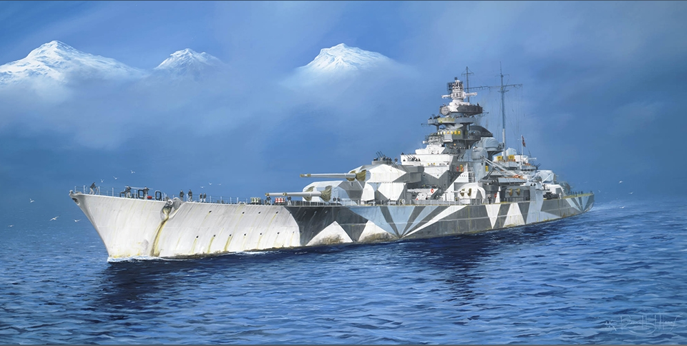 Trumpeter 1:200 Scale German Navy Tirpitz WWII Battleship