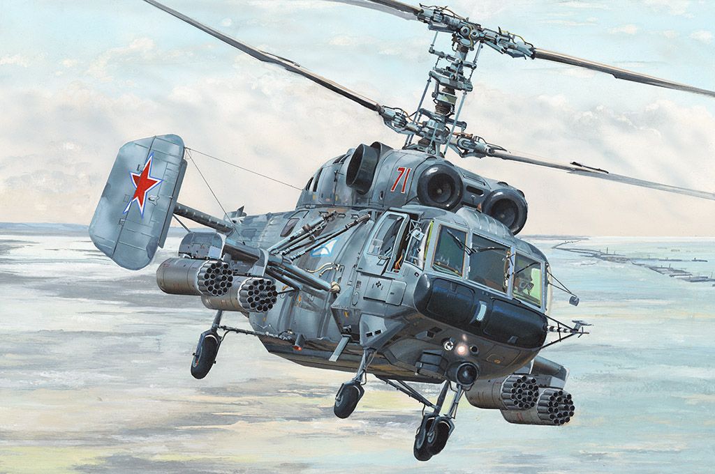 Trumpeter 1/35 Scale Soviet Helicopter Kamov Ka-29 Helix-B Model Kit