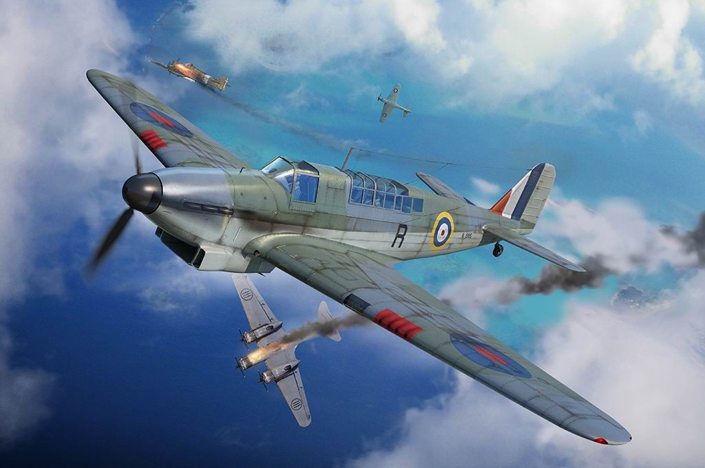 Trumpeter 1/48 Scale Royal Navy Fairey Fulmar Mk II, WWII c.1942 Model Kit