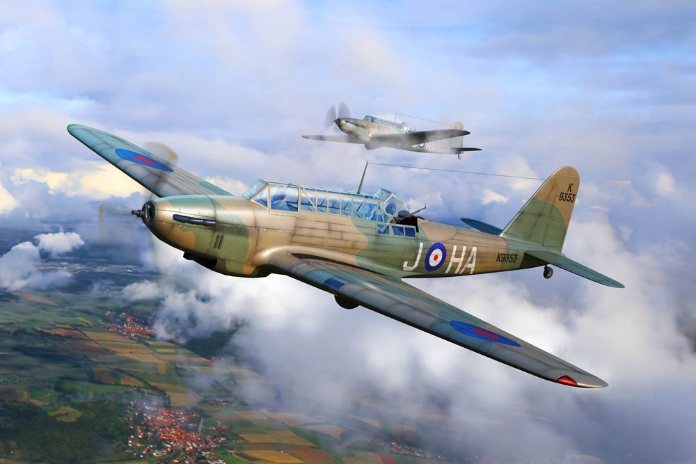 Trumpeter 1/48 Scale Royal Air Force Fairey Battle Mk I WWII Light Bomber Model Kit