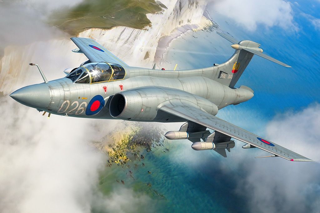 Trumpeter 1/48 Scale British Royal Navy Buccaneer S.2D Strike Aircraft Model Kit
