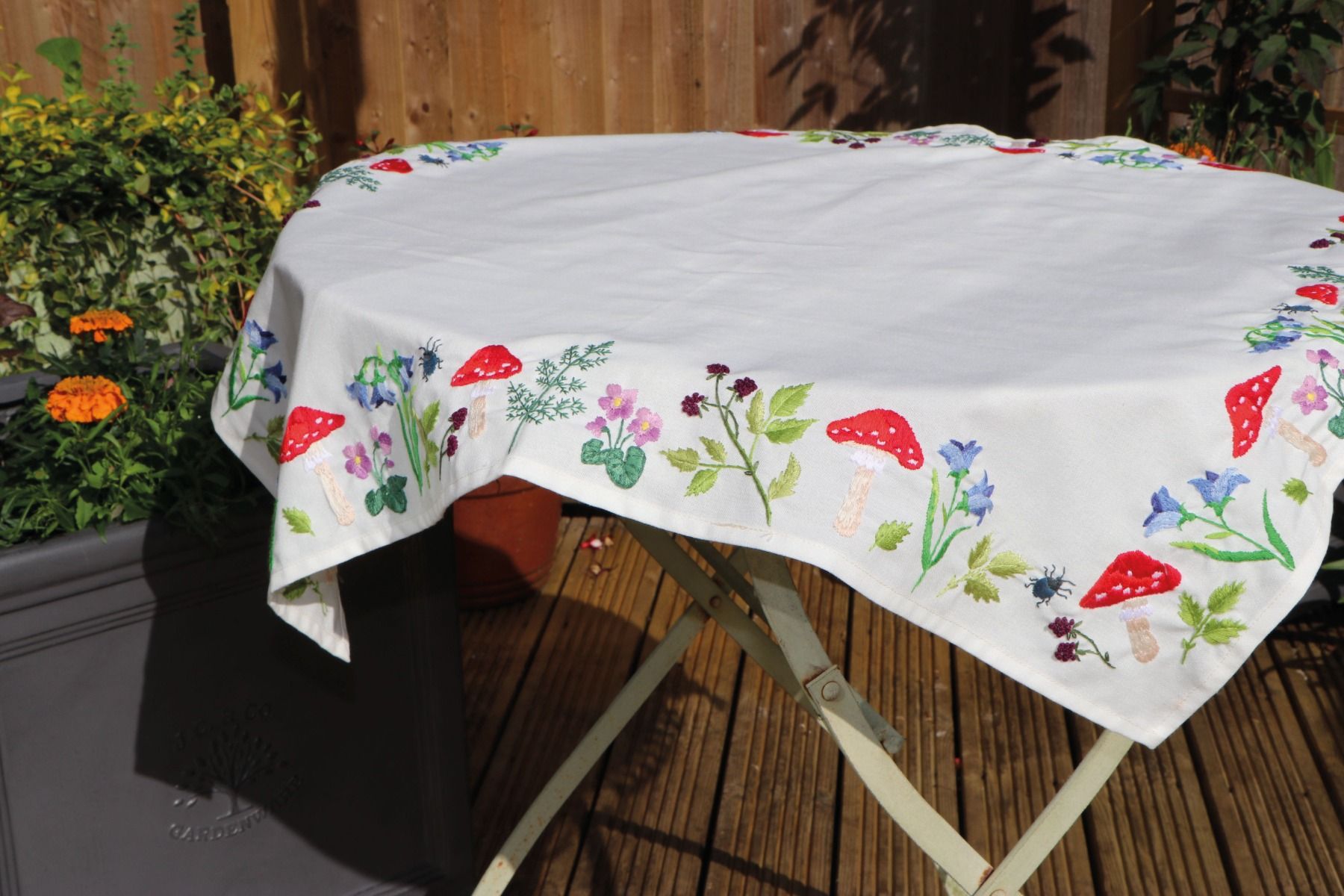 Trimits Toadstools Tablecloth Embroidery Kit