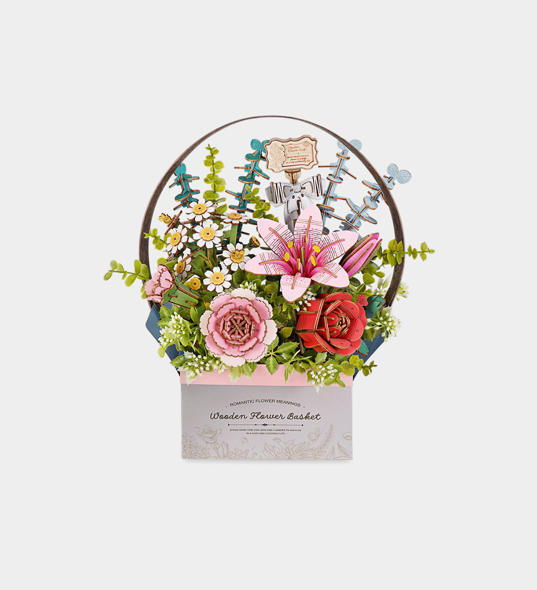 Rowood Flower Basket Wooden Model Kit