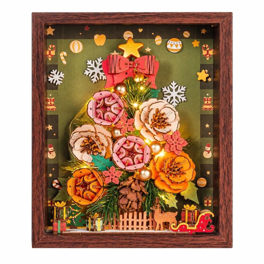 Rowood Everglow Christmas Tree Wooden Model Kit