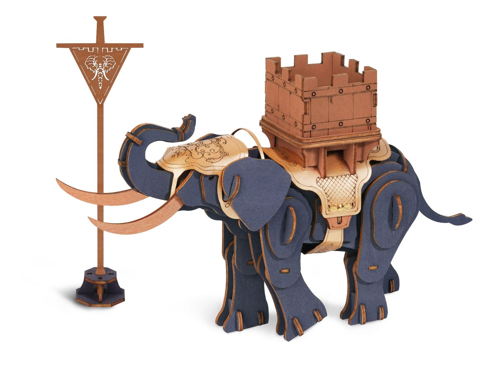 Rowood Warrior Elephant Wooden Model Kit