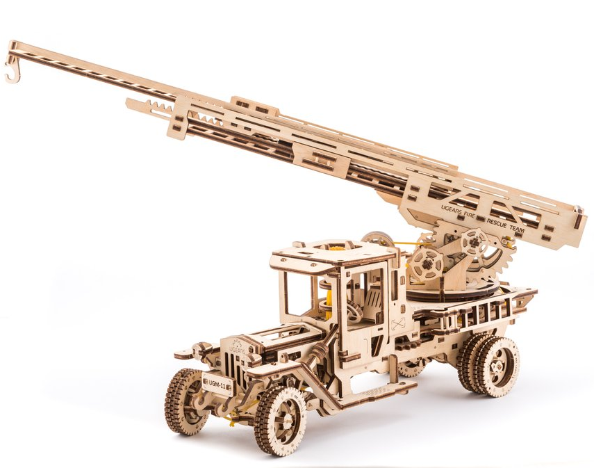 UGears Fire Truck Wooden Model Kit