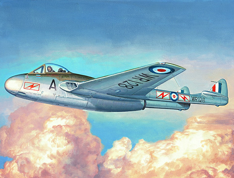 Trumpeter 1/48 Scale Vampire FB.MK.9 Model Kit
