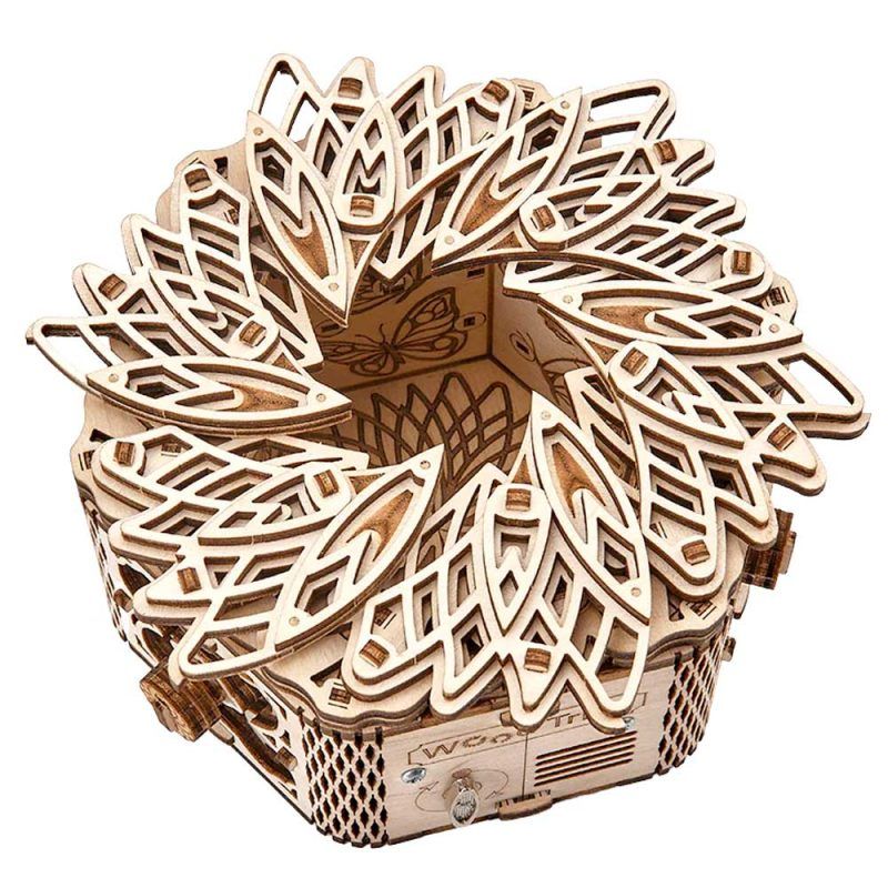 Wood Trick Mystery Flower Wooden Model Kit