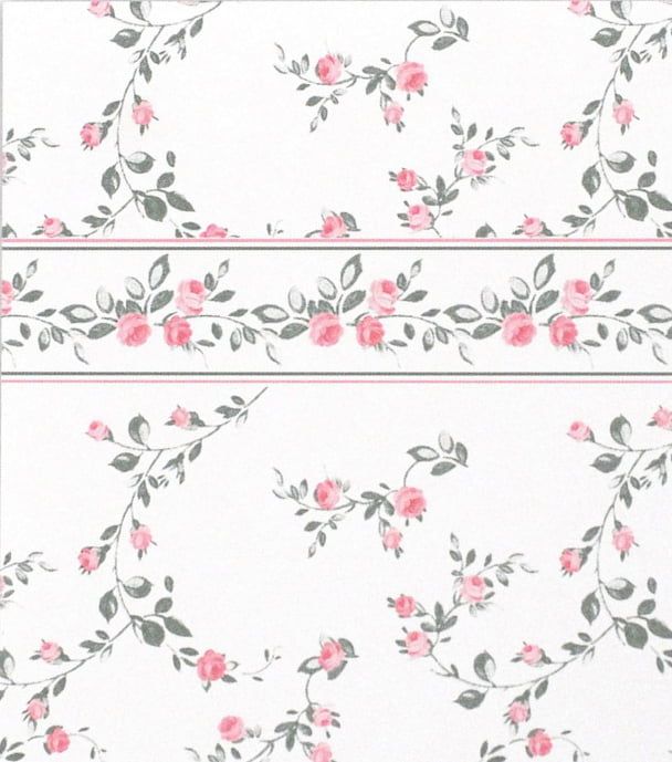 Penhurst Pink Wallpaper for 12th Scale Dolls House