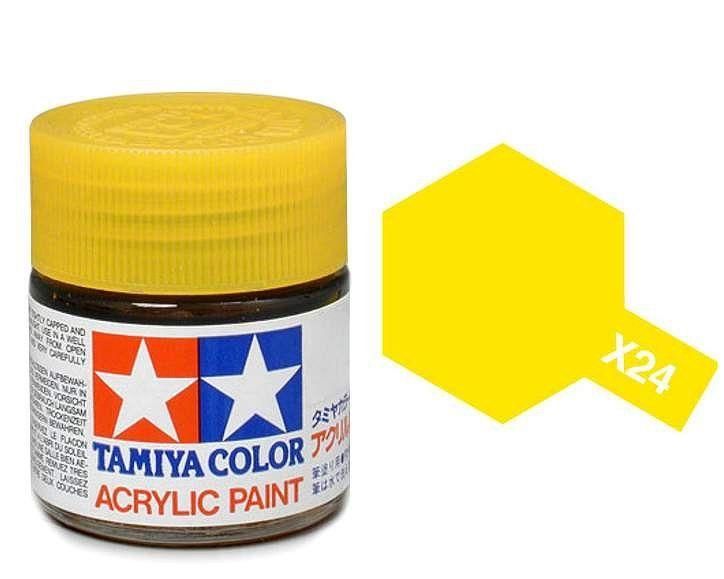 Tamiya Acrylic Gloss Paint (10ml) - Clear Yellow