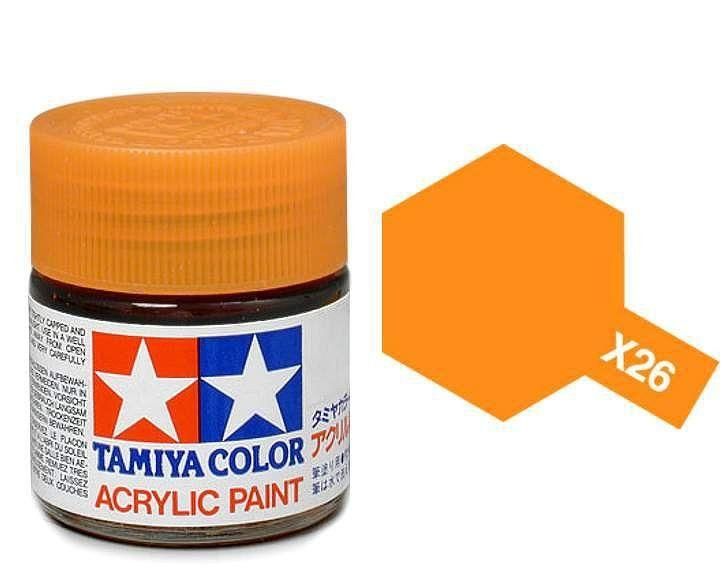 Tamiya Acrylic Gloss Paint (10ml) - Clear Orange