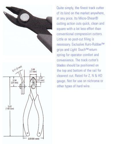 Xuron Track Cutter - Not To Be Used For Hard Wire Or Similar