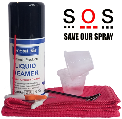 The Airbrush Company SOS (Save Our Spray) Emergency Airbrush Cleaning Kit