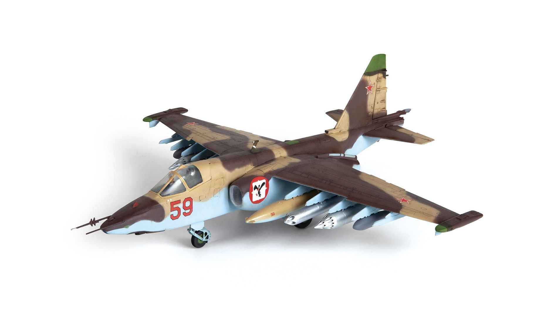 Zvezda 1/72 Scale Soviet Attack Aircraft SU-25 Frogfoot Model Kit