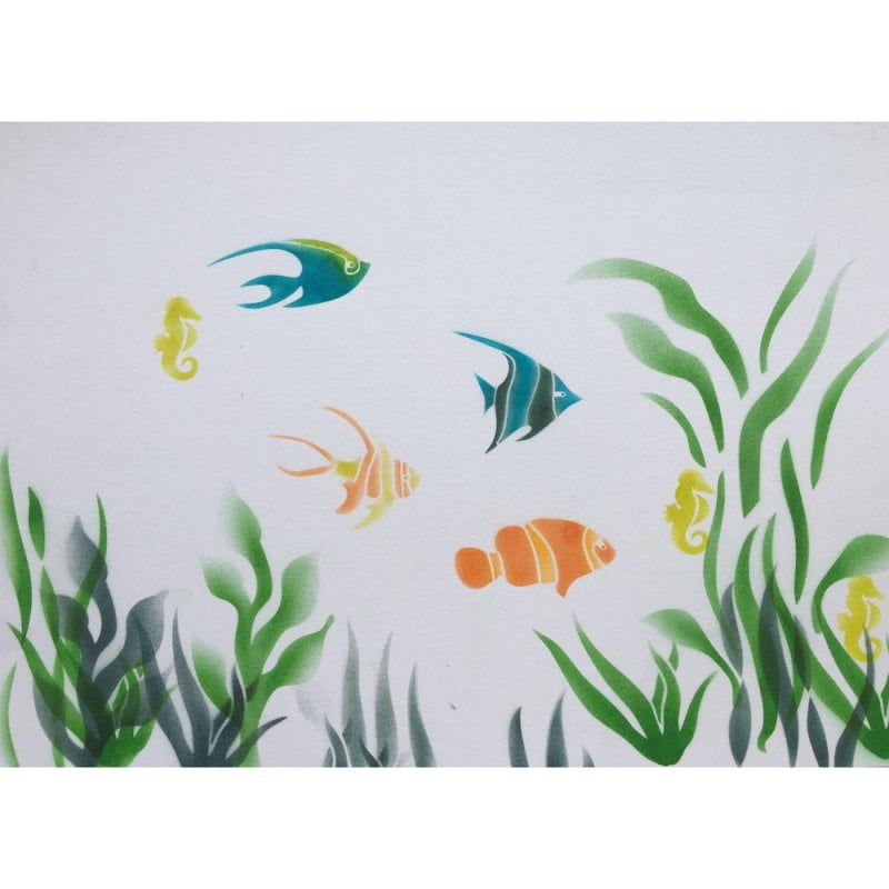Cakecraft Aquarium Stencil Kit