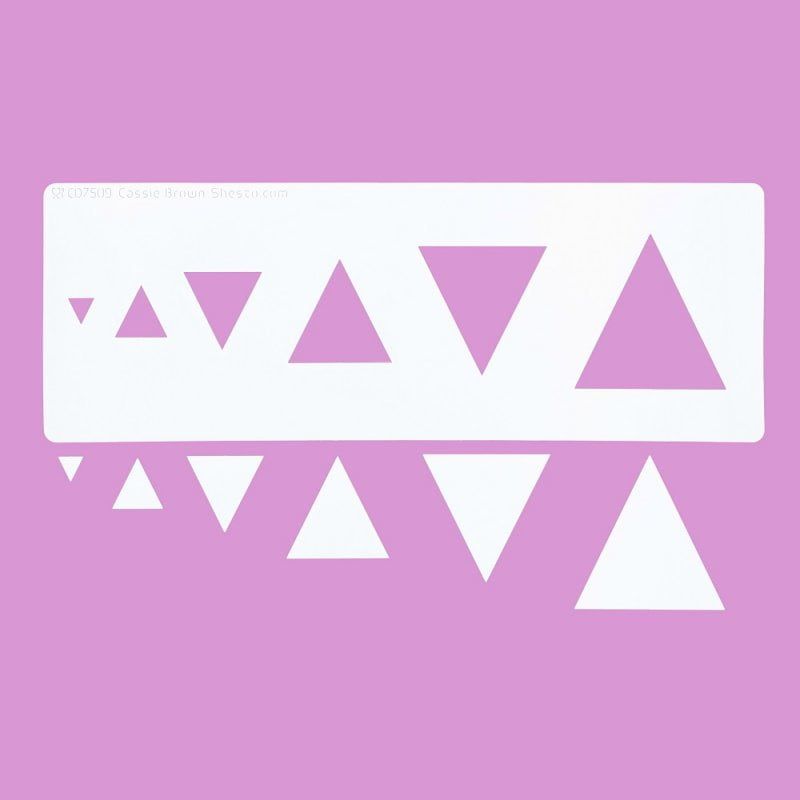 Cakecraft Triangle Stencils