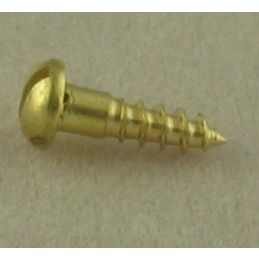 Brass Roundhead Screws - 3 x 3 8